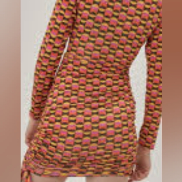 Nasty Gal Cut Out Bodysuit Dress Size 10 EUC Geometric Asymmetrical - Picture 2 of 5